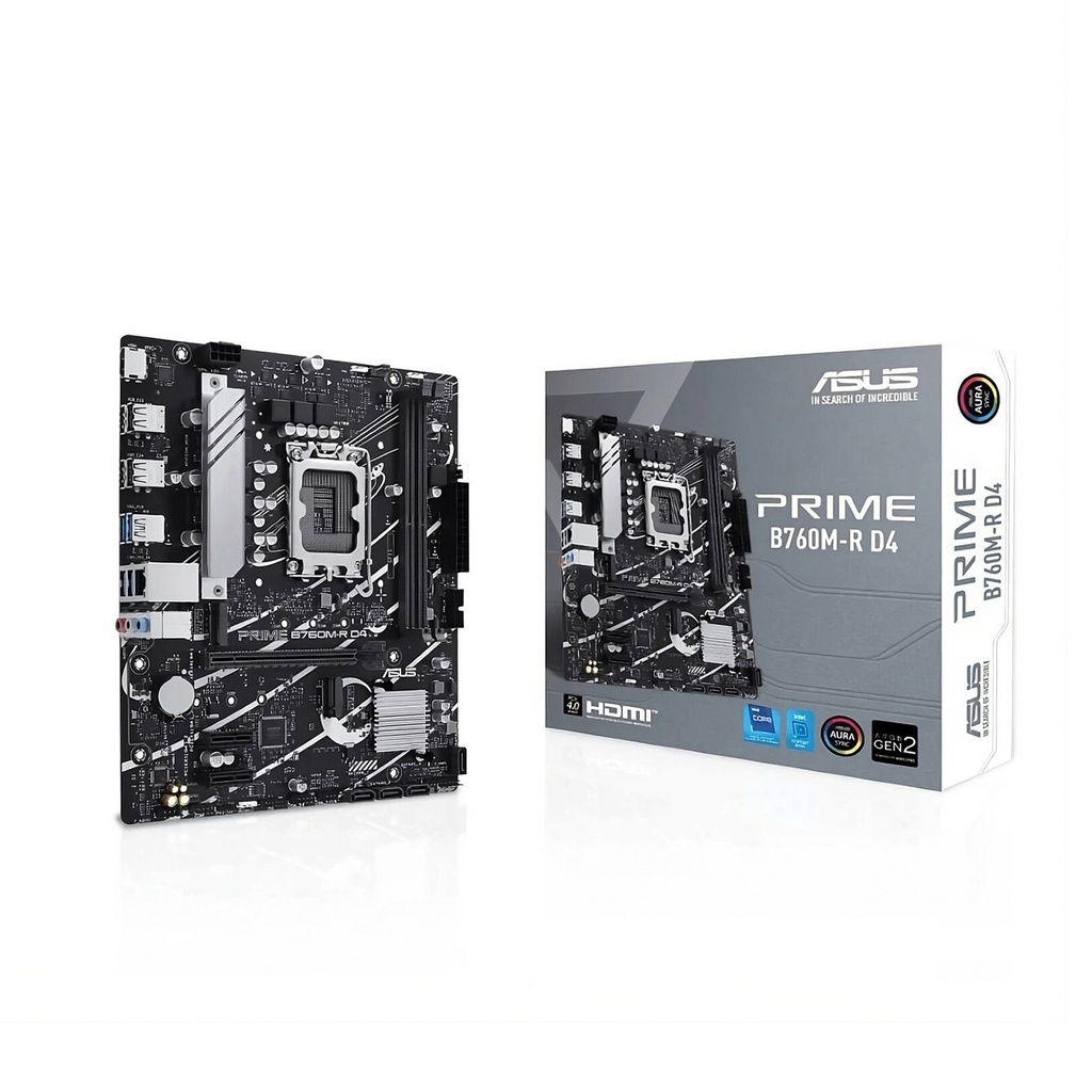 [90MB1HA0-M0EAY0] Asus Intel Prime B760M-R D4 LGA 1700 mATX Motherboard