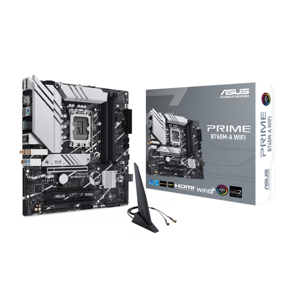 [90MB1EL0-M1EAY0] Asus PRIME B760M-A WIFI DDR5 Gaming Motherboard