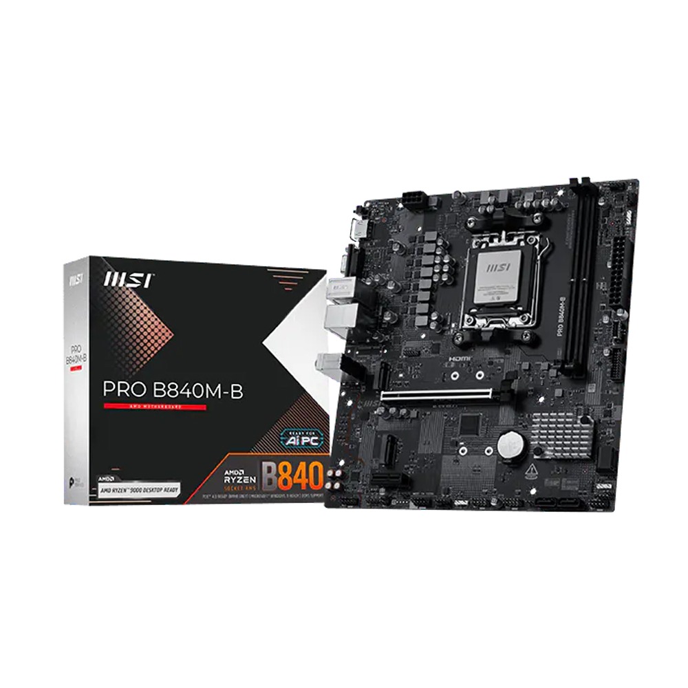 [911-7E76-002] MSI AMD B840M-B DDR5 Gaming MotherBoard