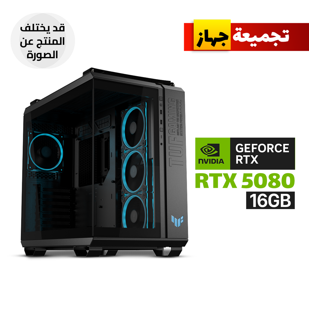 [90DC0090-B19020-CGPC2] Gaming PC – i9-14900K, ASUS TUF Z790 WiFi Motherboard, 64GB DDR5 RAM, 2TB SSD NVMe GEN-4, RTX 5080 16GB VGA, ASUS TUF 1000 WATT GOLD PSU, Asus Rog Strix LC III 360 ARGB LCD Black Cooler, Asus Tuf Gaming GT502 Horizon Black Case, Win 11 Pro