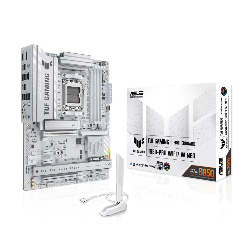 [90MB1NW0-M0EAY0] Asus TUF Gaming B850-Pro Wifi7 Neo ATX Socket AM5 Motherboard ATX Socket AM5 - White