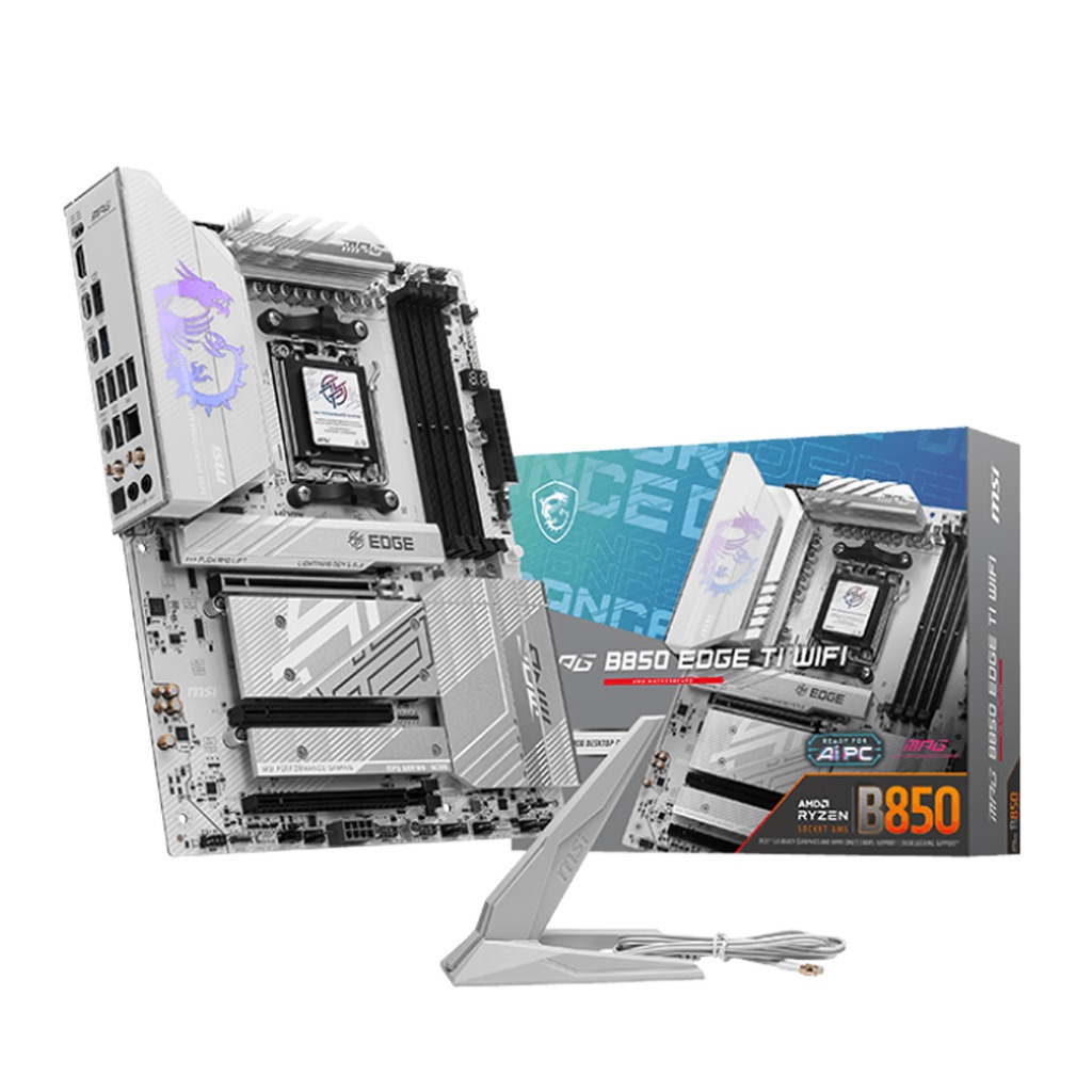 [911-7E62-001] MSI AMD MPG B850 Edge Ti WIFI DDR5 Gaming MotherBoard