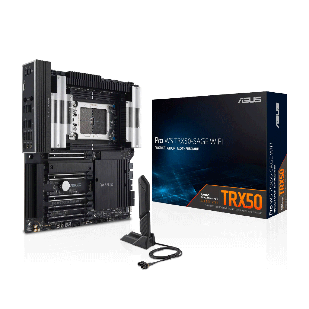 [90MB1FZ0-M0EAY0] Asus Pro WS TRX50-SAGE WIFI AMD sTR5 CEB Workstation Motherboard (90MB1FZ0-M0EAY0)