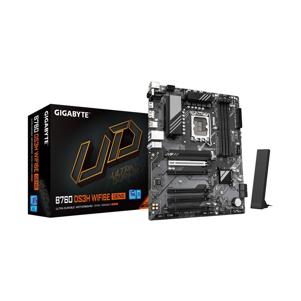 [B760] GigaByte Intel B760 DS3H AX V2 WIFI DDR5 MotherBoard