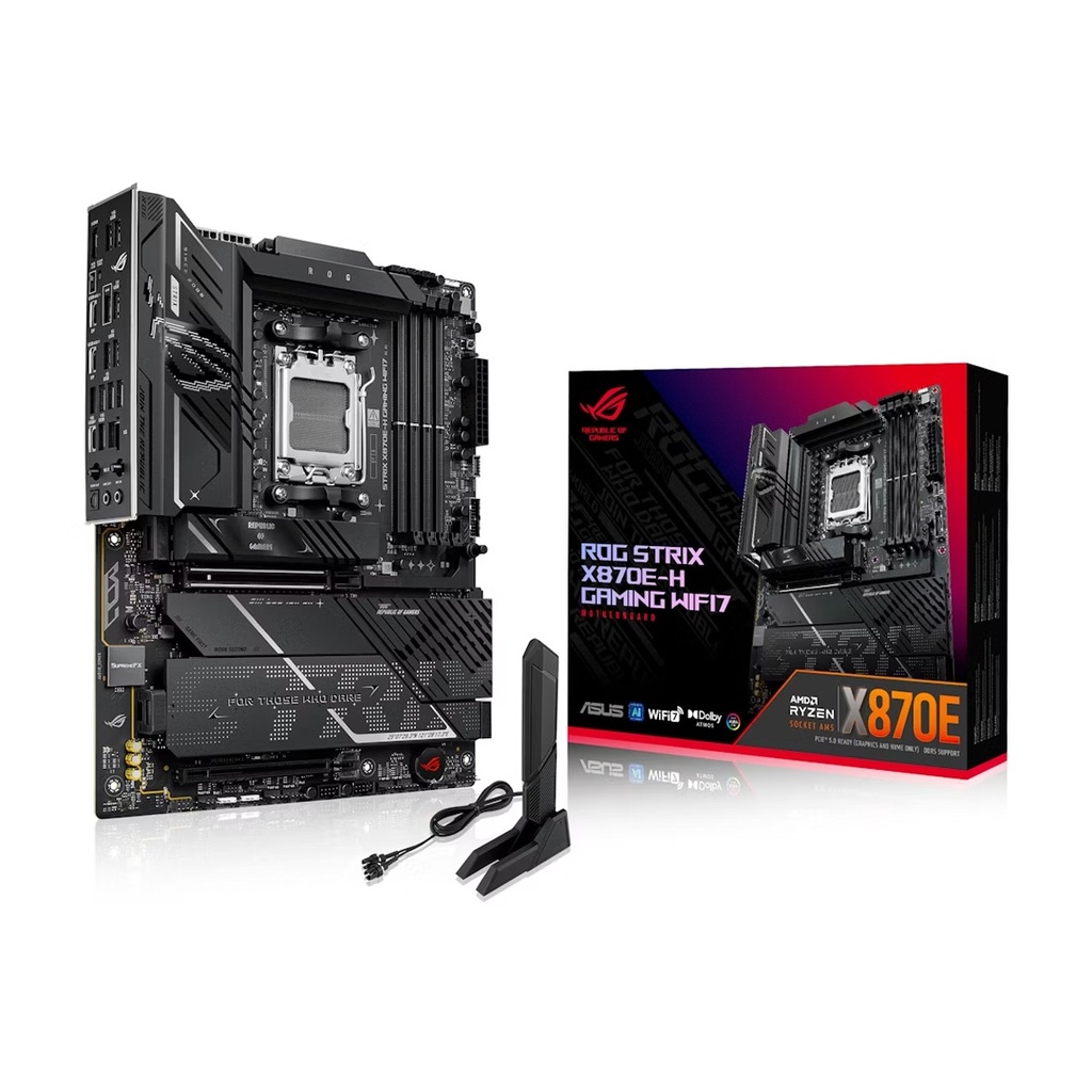 [90MB1M90-M0EAY0] Asus AMD Rog Strix X870E-H WIFI DDR5 Gaming MotherBoard