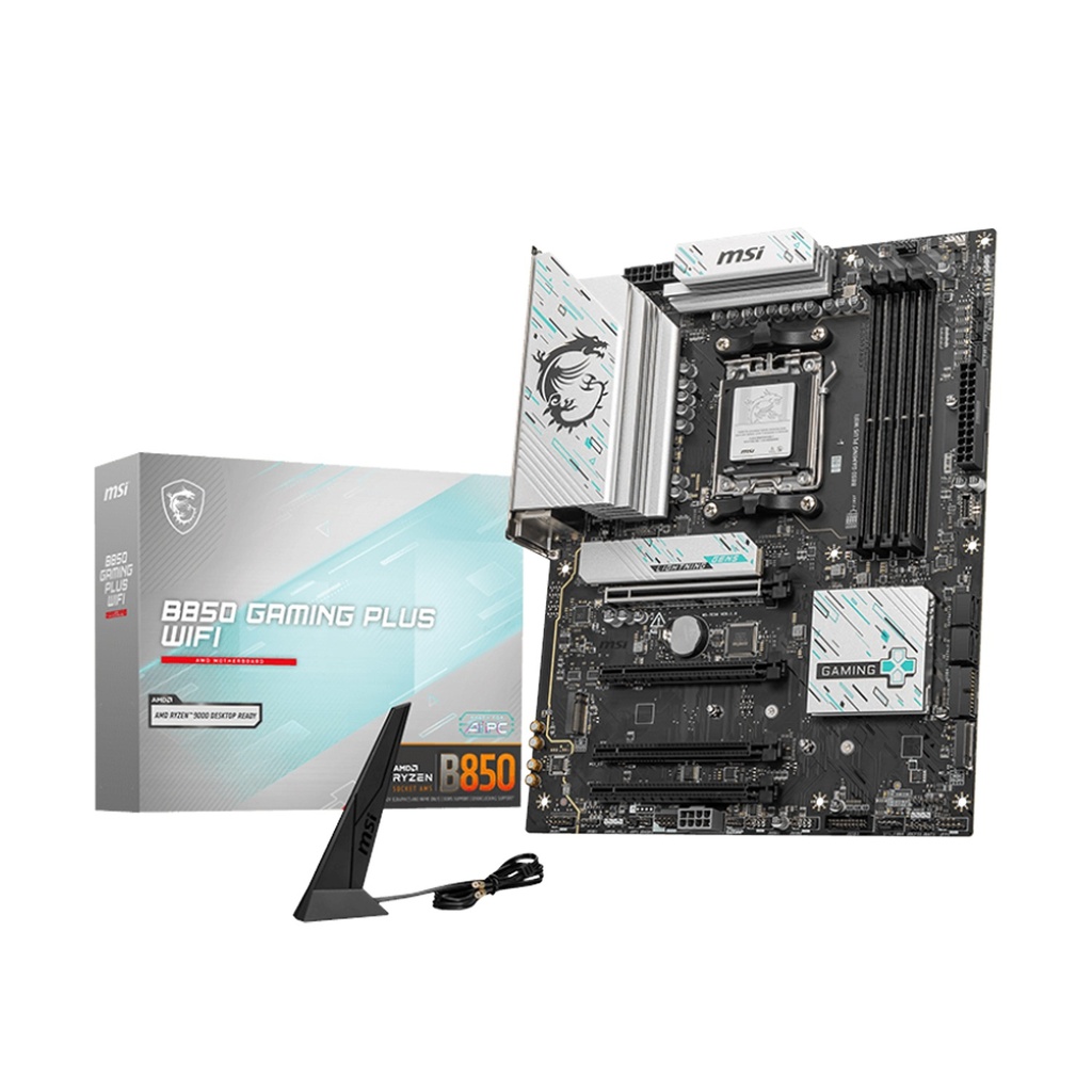 [911-7E56-014] MSI B850 GAMING PLUS WIFI – ATX AM5 DDR5 Motherboard with PCIe 5.0, WiFi 7 & 5G LAN | 911-7E56-014