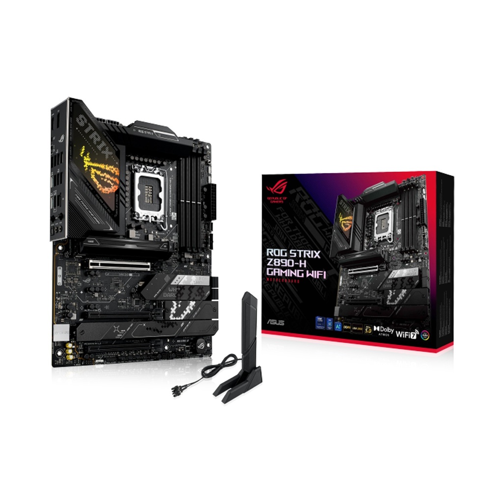 [90MB1K20-M0EAY0] Asus Rog Strix Intel Core Ultra Z890-H Wifi 7, Ai Ready, PCIe 5.0 DDR5 Gaming MotherBoard