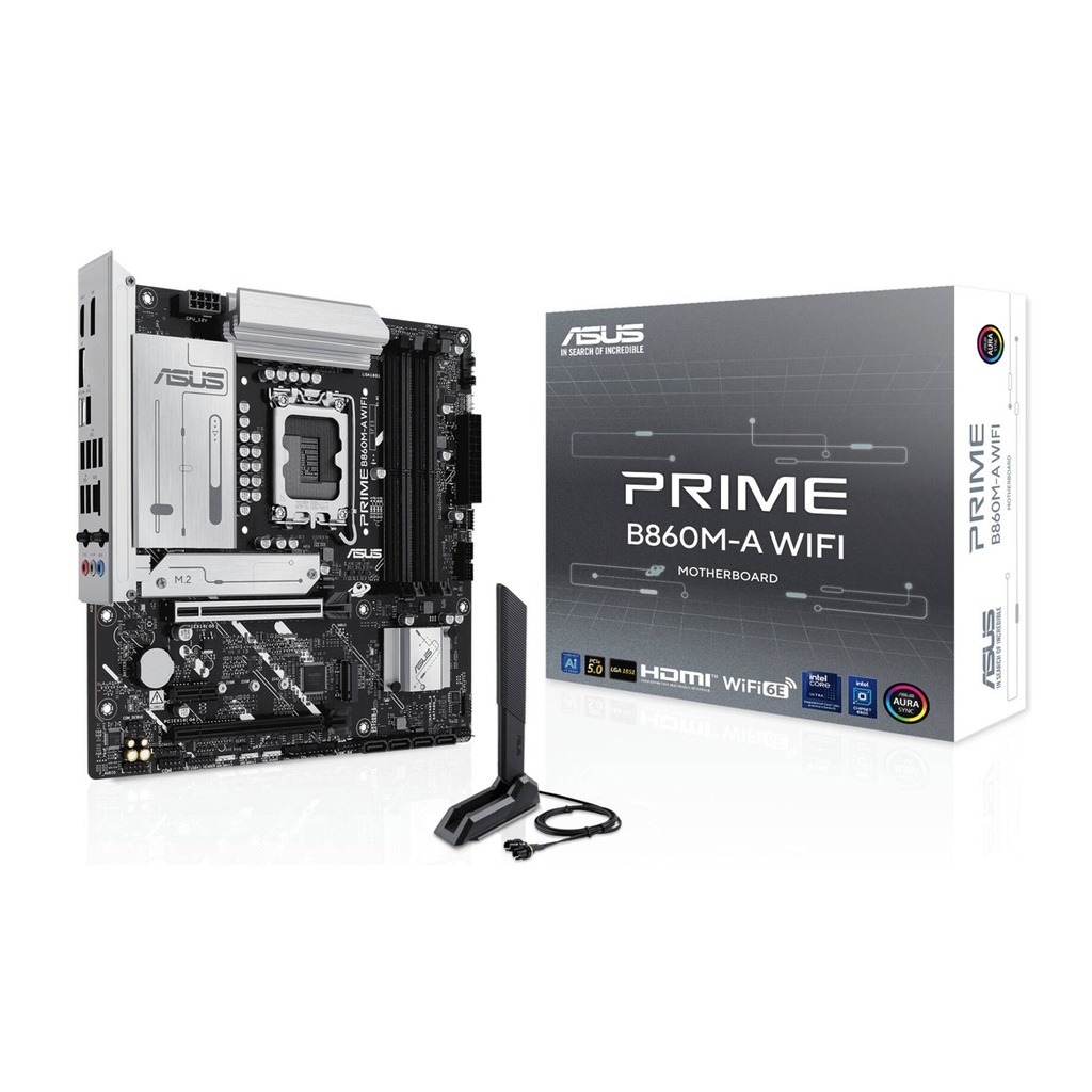[90MB1JY0-M0EAY0] Asus Prime Intel Core Ultra B860M-A Wifi DDR5 Gaming Motherboard