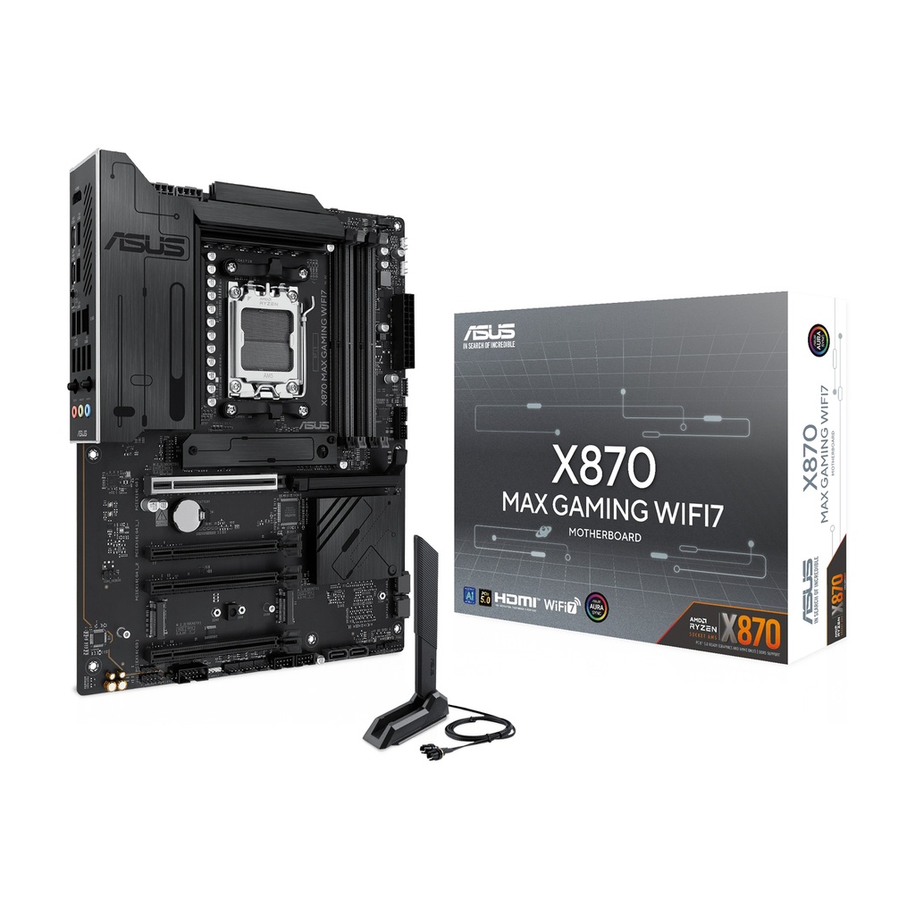 [90MB1LY0-M0EAY0] Asus X870 Max Gaming Wifi7 AMD Ryzen PCIe 5.0 Ready Gaming MotherBoard - Black
