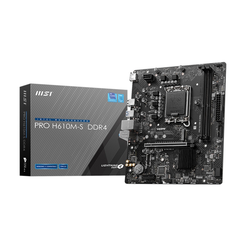 [911-7E44-013] MSI PRO H610M-S DDR4 mATX Motherboard