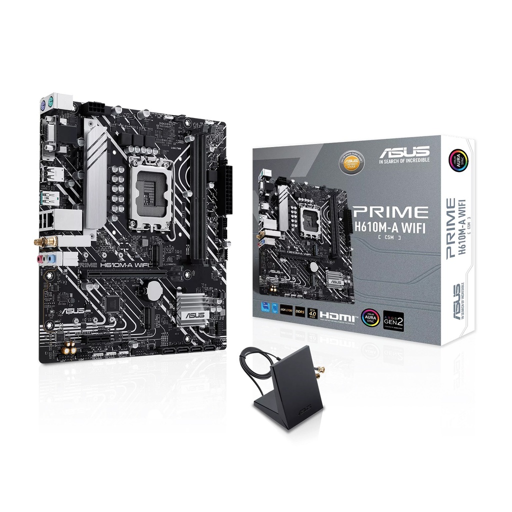 [90MB1G00-M0EAY0] Asus Intel Prime H610M-A Wifi DDR5 Gaming MotherBoard