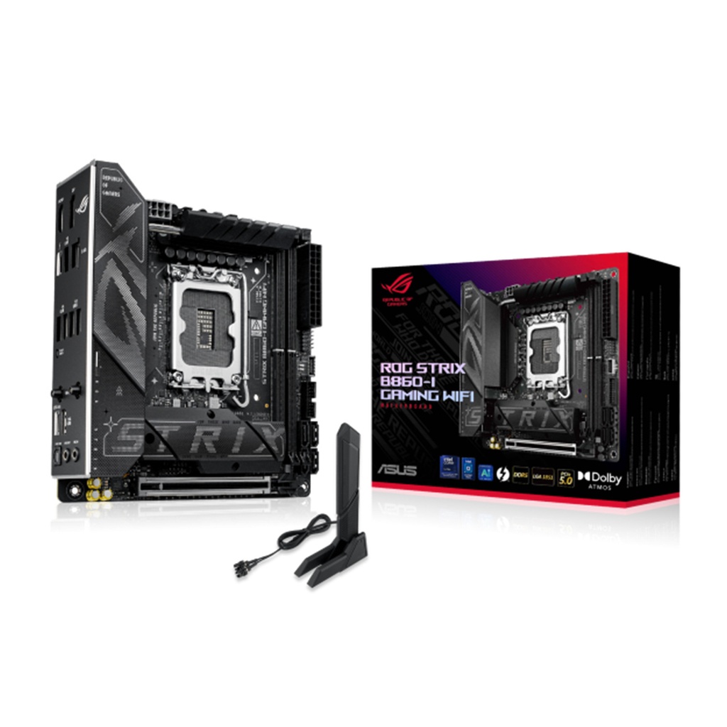 [90MB1JB0-M0EAY0] ASUS ROG STRIX B860-I Gaming WIFI DDR5 Mini-ITX Motherboard - Black
