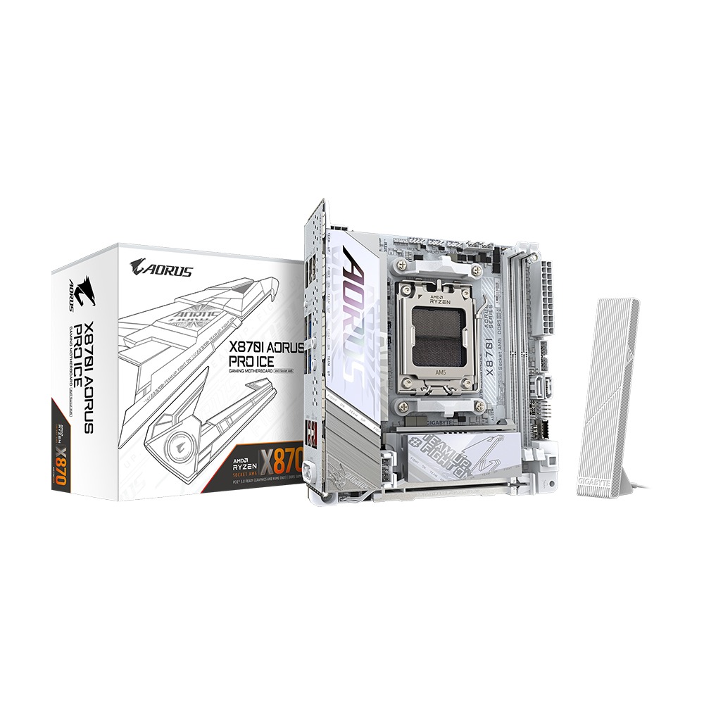 [X870I] GigaByte X870I Aorus Pro Ice Wifi7 AMD Ryzen DDR5 Gaming Motherboard