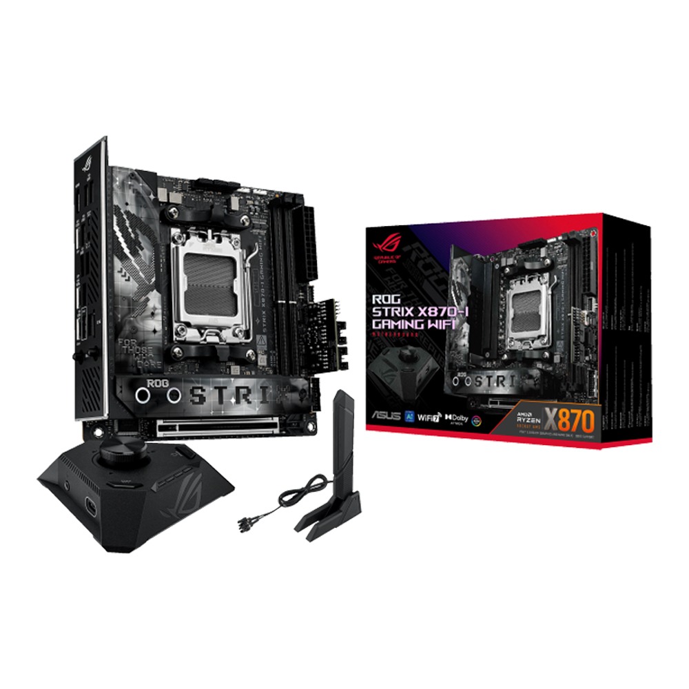 [90MB1IW0-M0EAY0] Asus Rog Strix X870-I Wifi 7 Ai Ready PCIe 5.0 DDR5 AM5 for AMD Ryzen Gaming MotherBoard