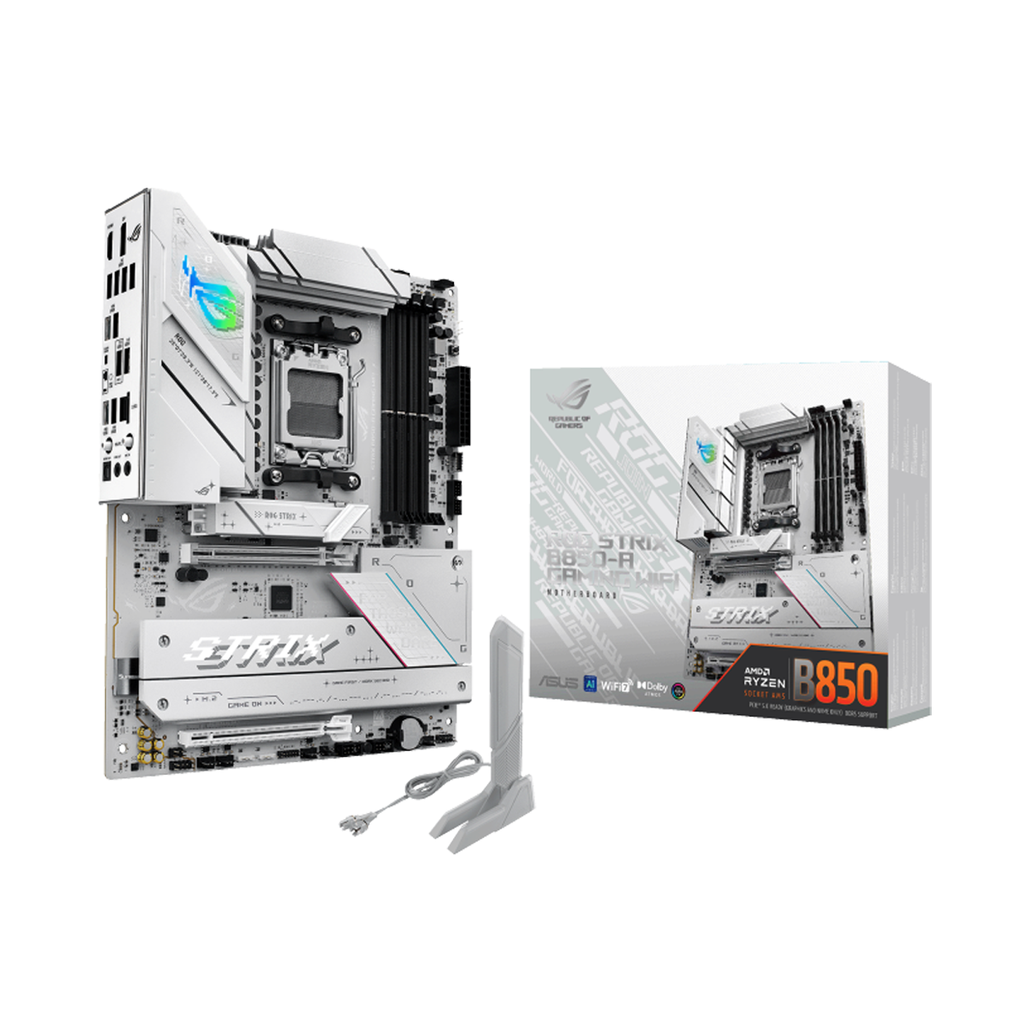 [90MB1J50-M0EAY0] Asus ROG STRIX B850-A Gaming Wi-Fi 7 ATX Motherboard, AM5 Socket, Aura Sync RGB lighting