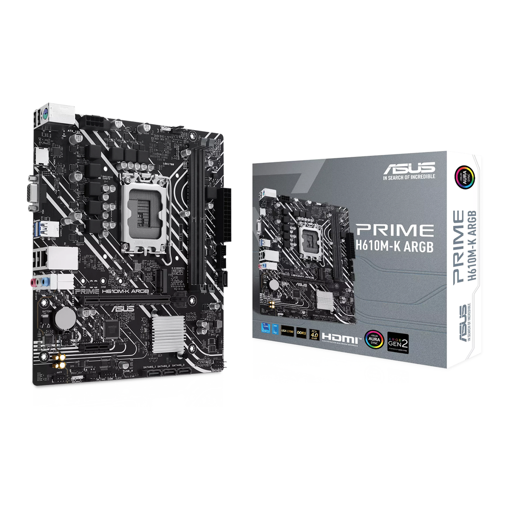 [90MB1G90-M0EAY0] Asus Intel Prime H610M-K ARGB DDR5 MotherBoard