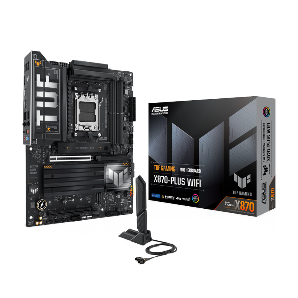 [90MB1IU0-M0EAY0] ASUS TUF GAMING X870-PLUS WIFI AM5 DDR5 ATX Motherboard - Black