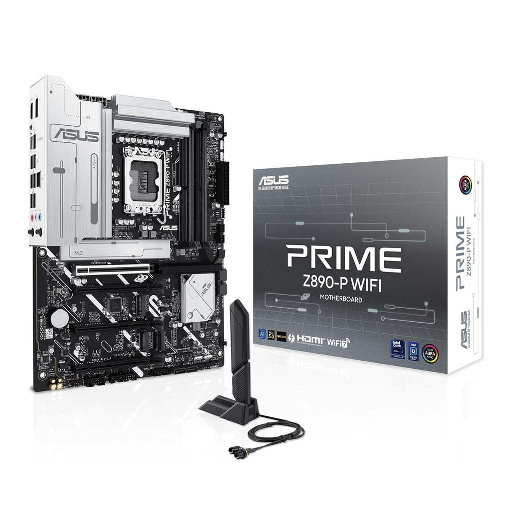 [90MB1I70-M0EAY0] Asus Prime Intel Core Ultra Z890-P Wifi 7 DDR5 Gaming Motherboard