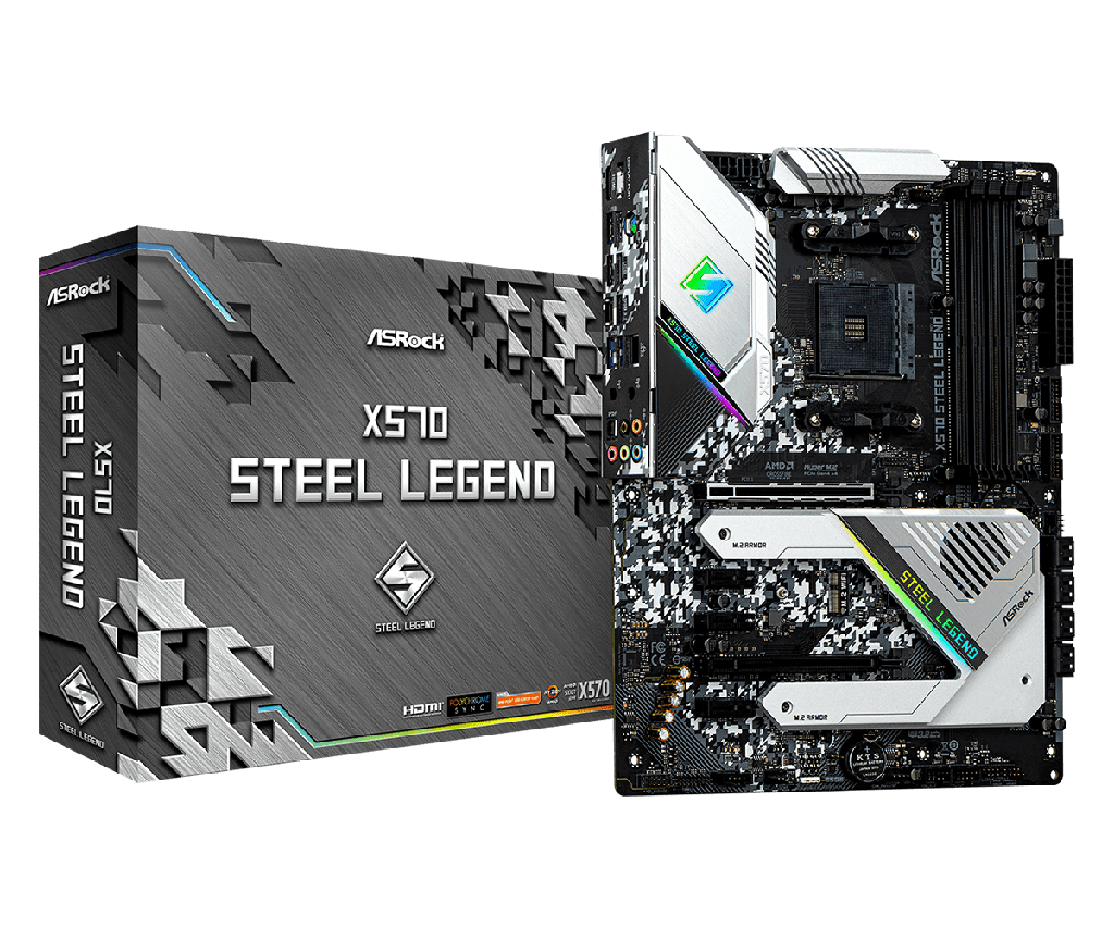 [90-MXBAR0-A0UAYZ] ASRock X570 Steel Legend DDR4 Motherboard