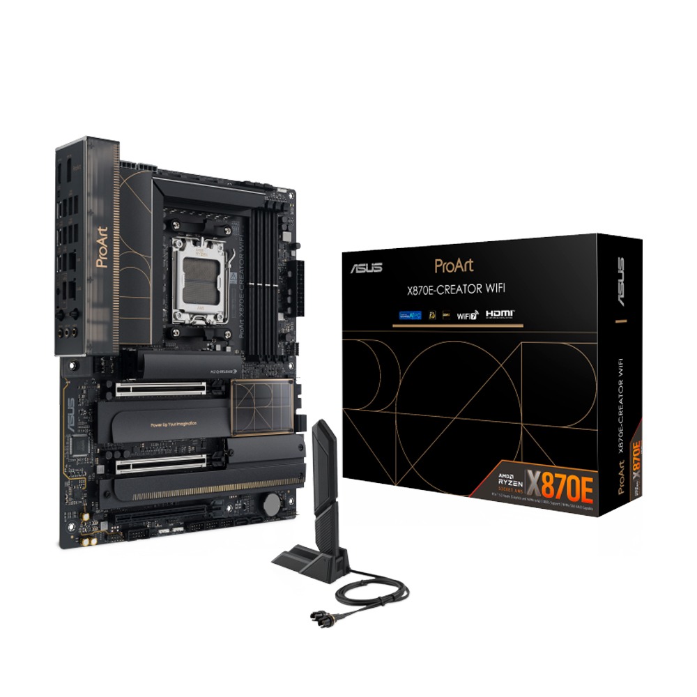 [90MB1IG0-M0EAY0] Asus ProArt X870E-Creator AMD Ryzen Wifi7 Ai Gaming MotherBoard