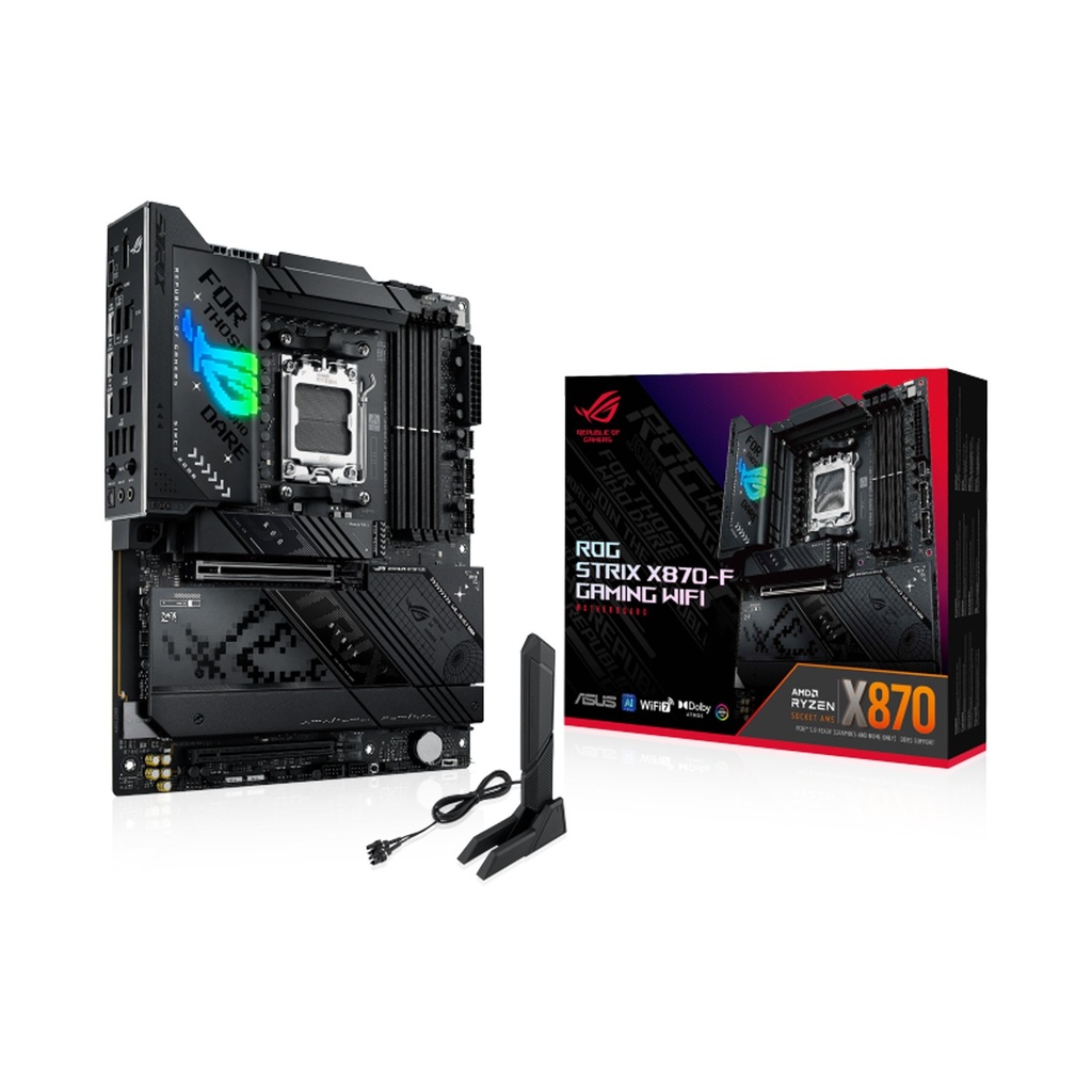 [90MB1IV0-M0EAY0] Asus Rog Strix X870-F AM5 AMD Ryzen Wi-Fi 7 Gaming Motherboard