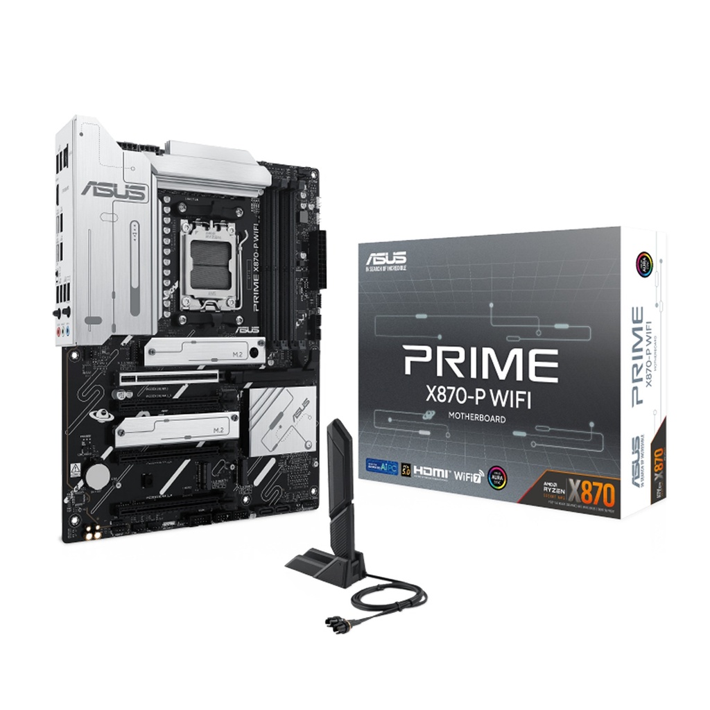 [90MB1IS0-M0EAY0] Asus Prime X870-P AMD Ryzen Wi-Fi 7 Gaming Motherboard