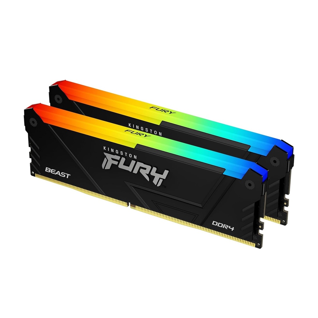 [KF436C18BB2AK2/64] Kingston FURY Beast RGB 64GB (2x32GB) 3600MT/s DDR4 CL18 Memory Kit