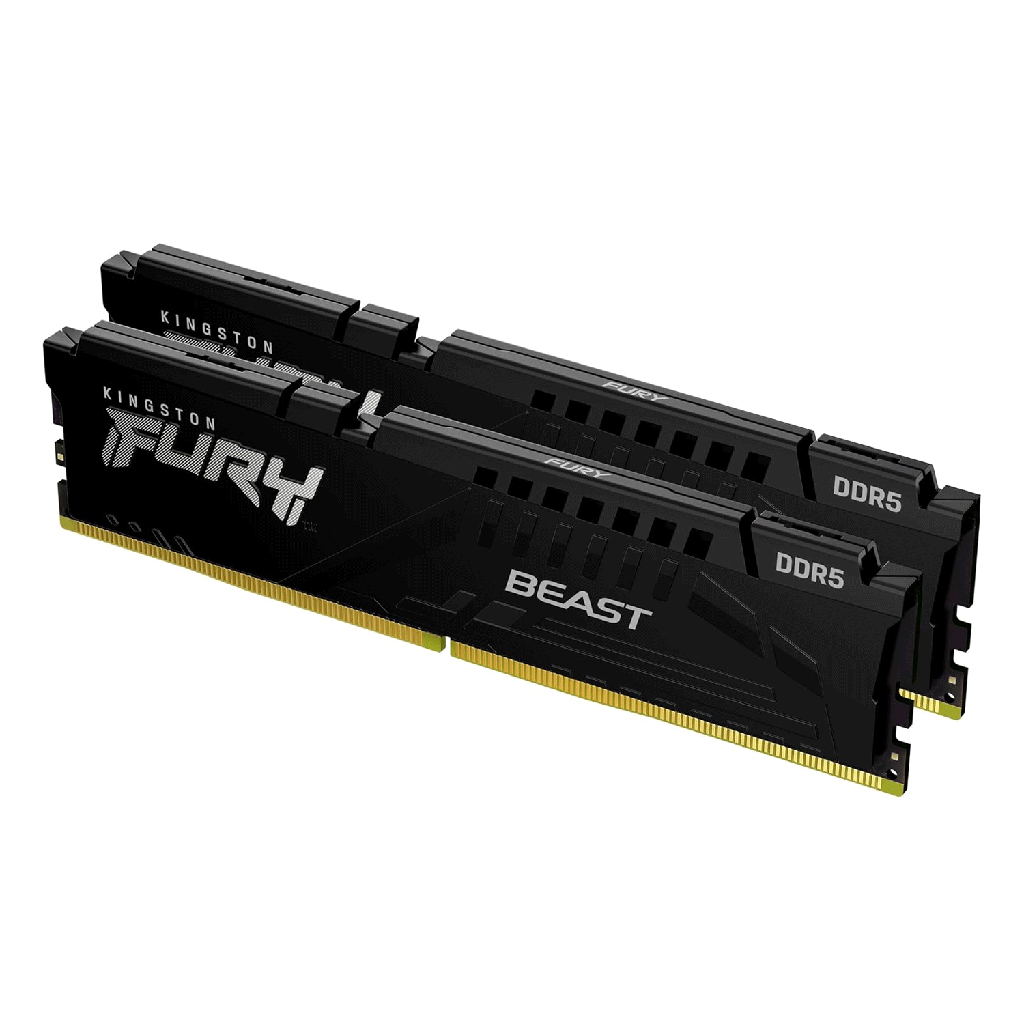 [KF560C30BBEK2-32] Kingston Fury Beast 32GB (2x16GB) DDR5 6000MT/s CL30 Memory Kit - Black