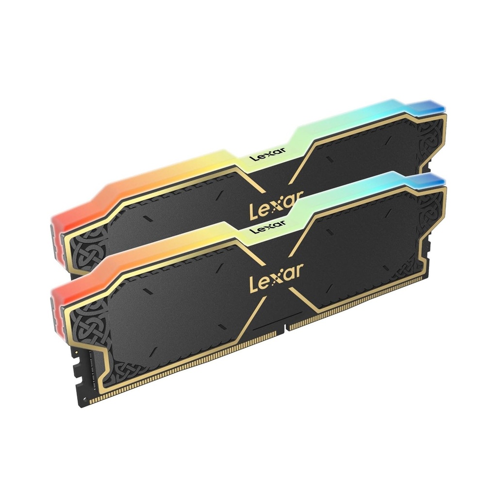 [LD5U16G60C38BG-RGD] Lexar Thor RGB 32GB (2x16GB) DDR5 6000MHz CL38 Memory Kit - Black