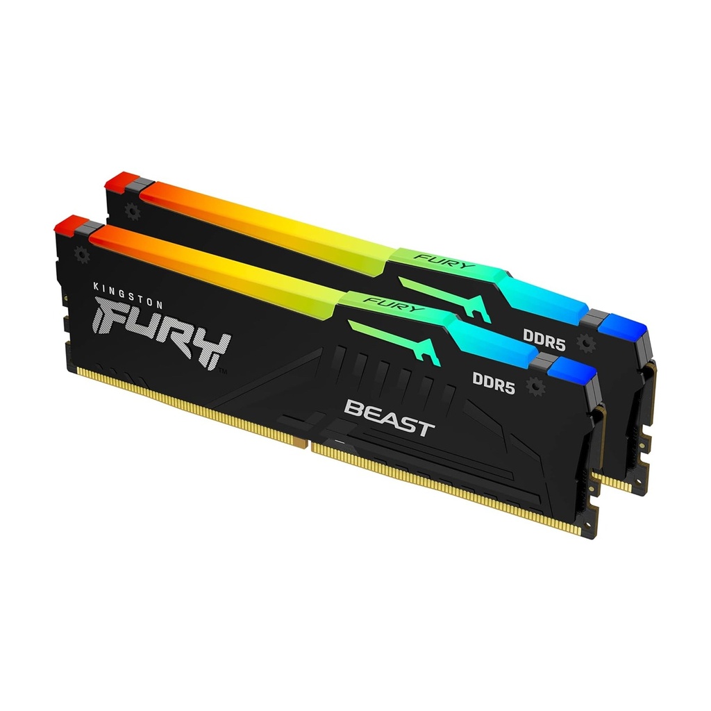 [KF560C36BBEAK2-64] Kingston Fury Beast RGB 64GB (2x32GB) DDR5 6000MT/s CL36 Memory Kit