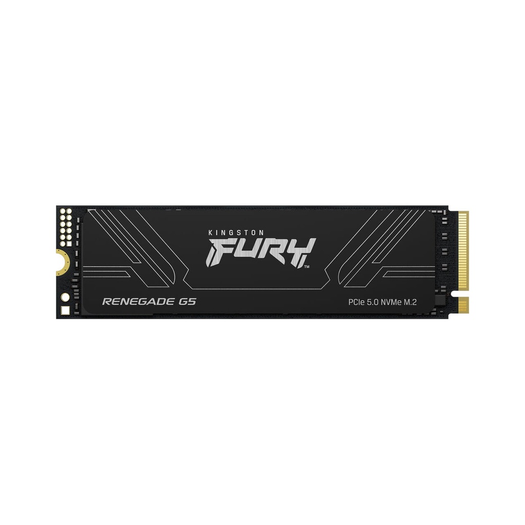 [SFYR2S/2T0] Kingston FURY Renegade G5 PCIe 5.0 NVMe M.2 Internal SSD, 2TB (2048GB) Capacity, Sequential Read / Write 14,700 / 14,000 MB/s, 3D TLC NAND, SM2508 Controller, Black | SFYR2S/2T0