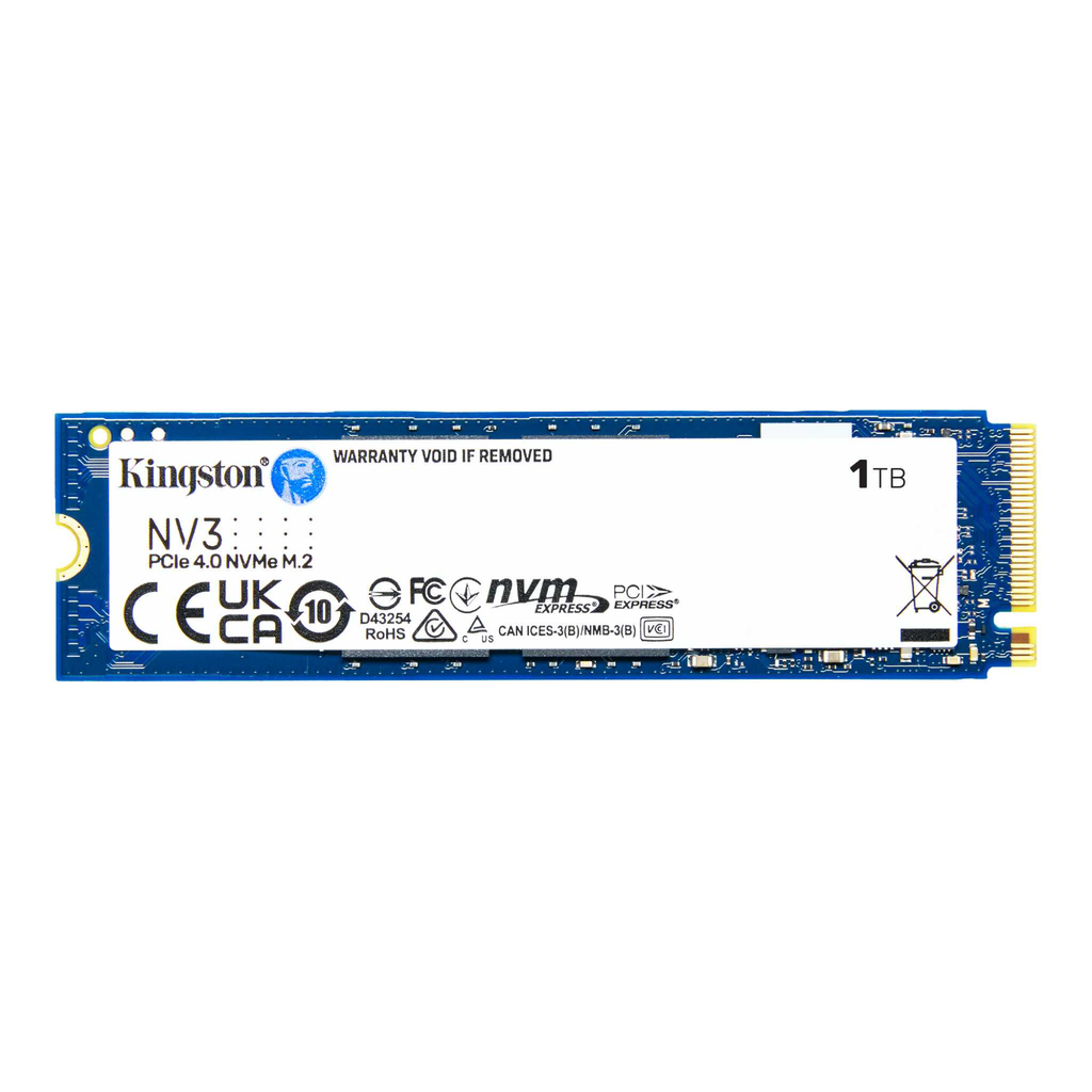[SNV3S/1000G] Kingston NV3 1TB PCIe 4.0 NVMe M.2 Up to 6000 MB/s