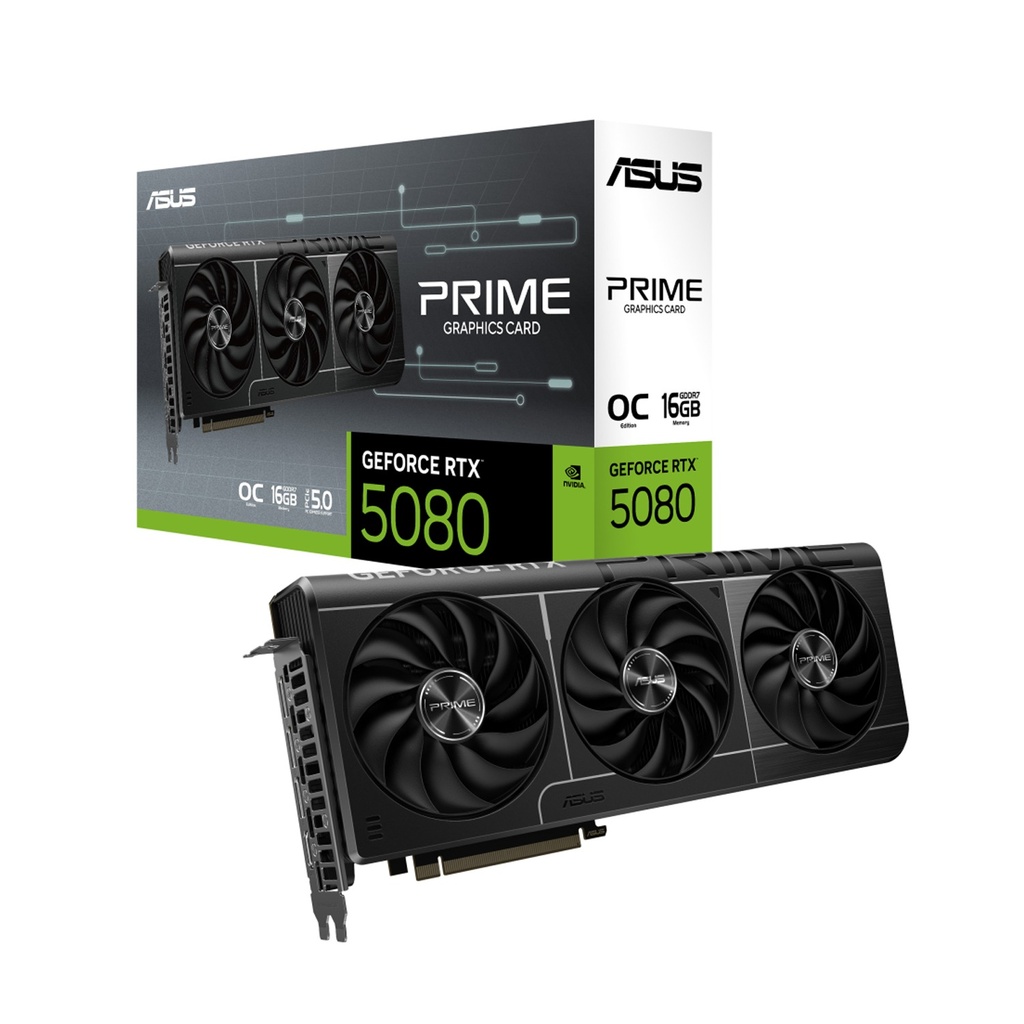 [90YV0LX0-MVAA00] Asus Prime GeForce RTX 5080 OC Edition 16GB GDDR7 Graphic Card
