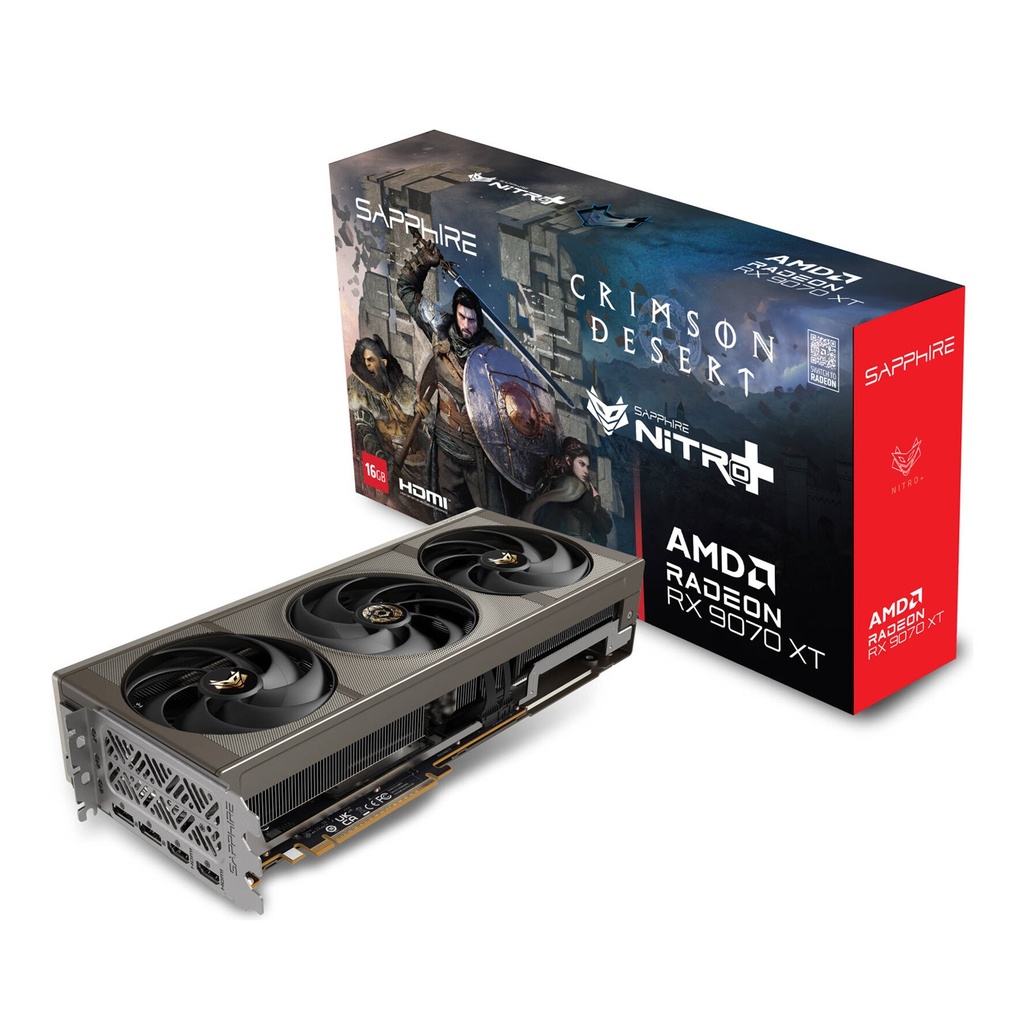 [S88-1E489-420SA] Sapphire Nitro+ AMD Radeon RX 9070 XT OC Crimson Desert Edition Graphics Card