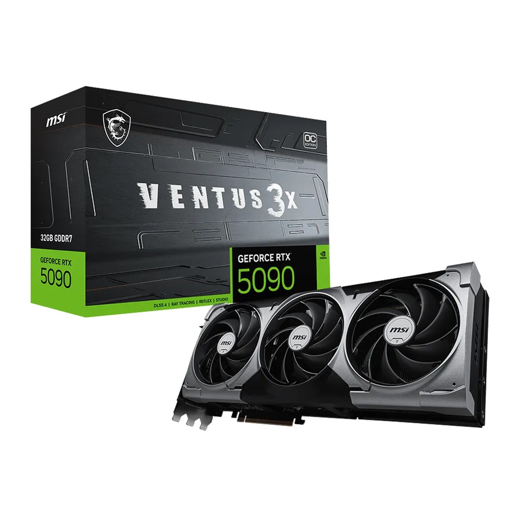 [912-V530-095] MSI Geforce RTX 5090 Ventus 3X OC Edition 32GB GDDR7 Graphic Card