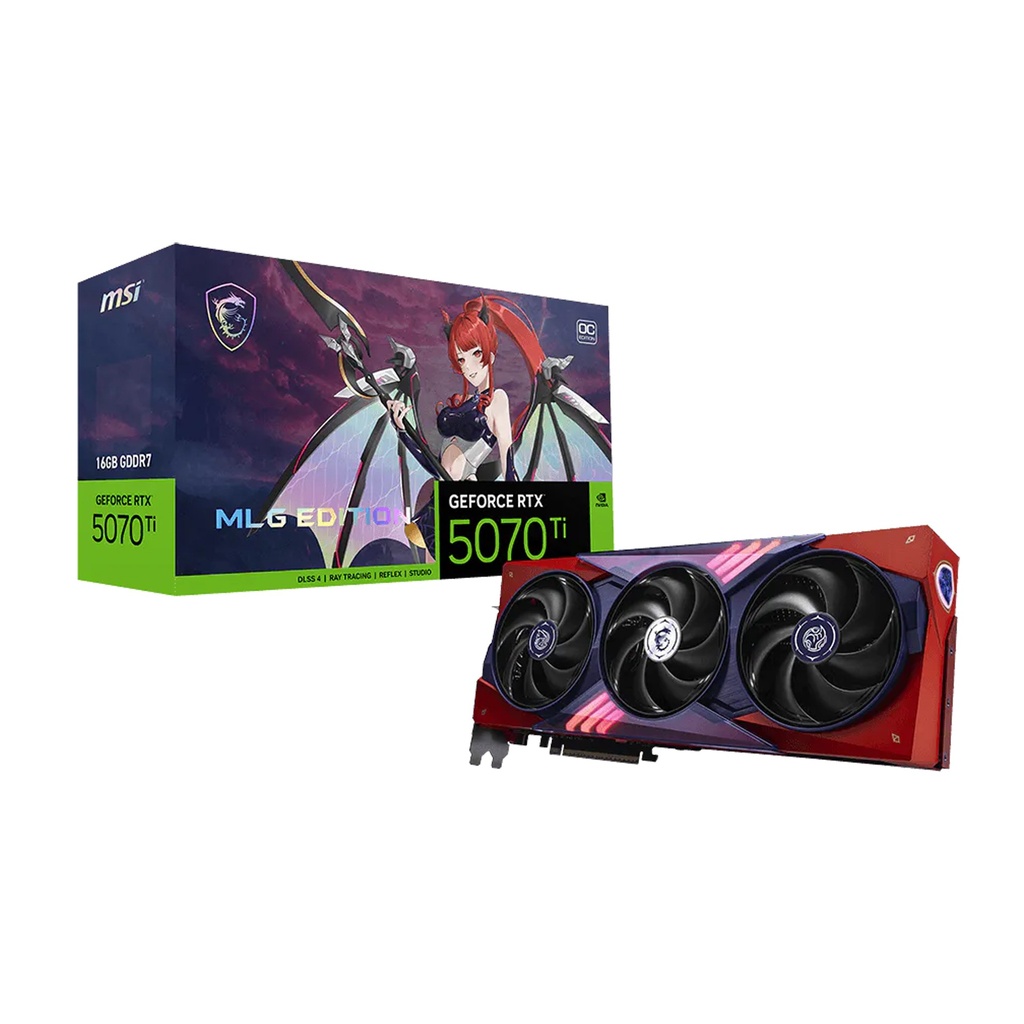[912-V531-603] MSI Geforce RTX 5070Ti MLG OC Edition 16GB GDDR7 Graphic Card