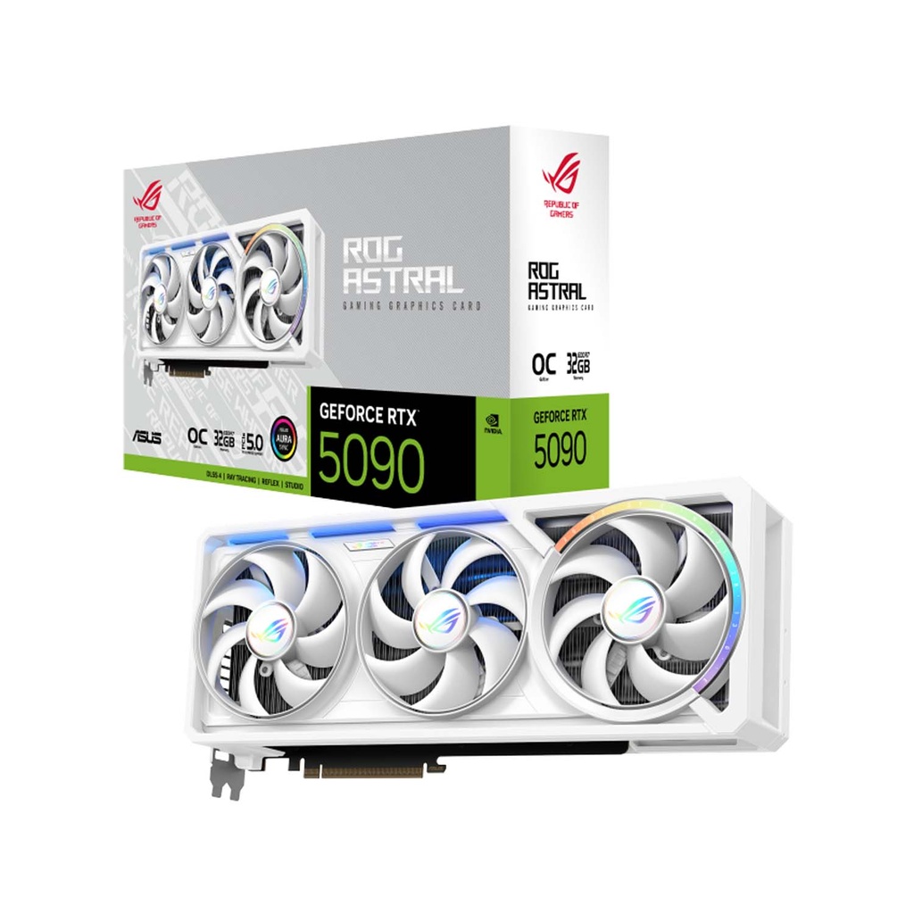 [90YV0LWA-M0NA00] Asus Rog Astral GeForce RTX 5090 OC Edition 32GB GDDR7 Gaming Graphics Card - White