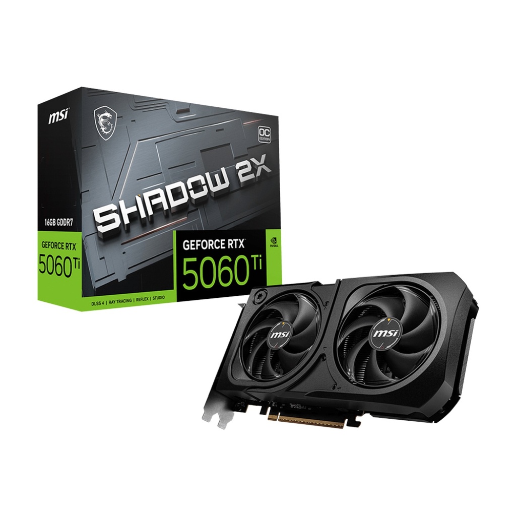 [912-V535-029] MSI Geforce RTX 5060Ti 16GB Shadow 2X OC Edition GDDR7 Graphic Card | 912-V535-029