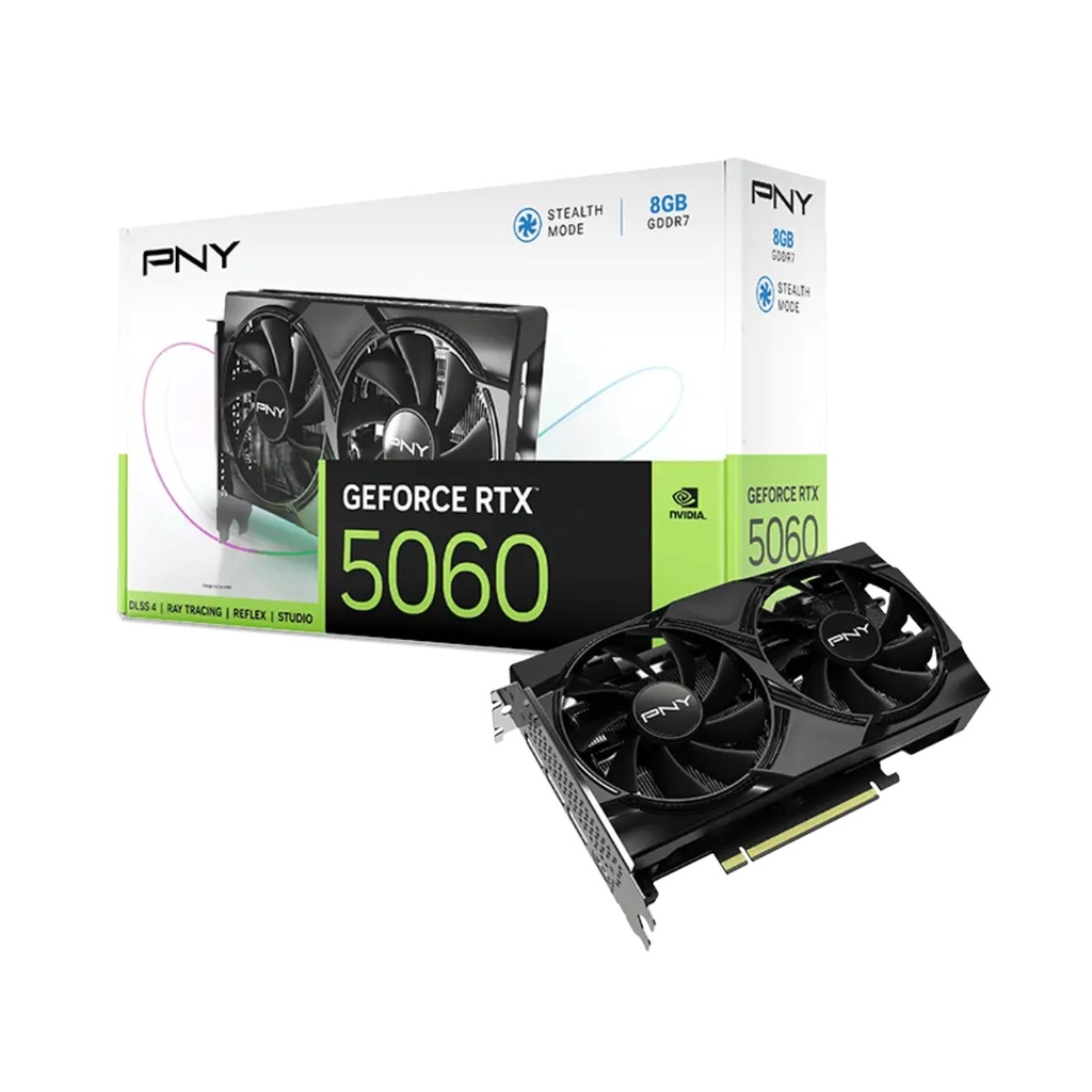 [VCG50608DFXPB1-O] PNY Nvidia GeForce RTX 5060 8GB OC Dual Fan Graphics Card