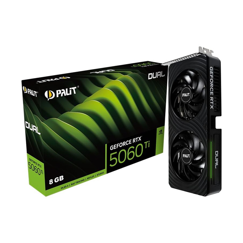 [NE7506T019P1-GB2062D] Palit Dual Geforce RTX 5060Ti 8GB GDDR7 Graphic Card