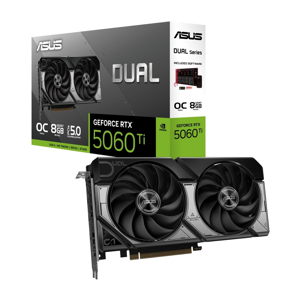 [90YV0MP2-M0NA00] ASUS Dual GeForce RTX 5060 Ti 8GB OC Edition Graphic Card GDDR7
