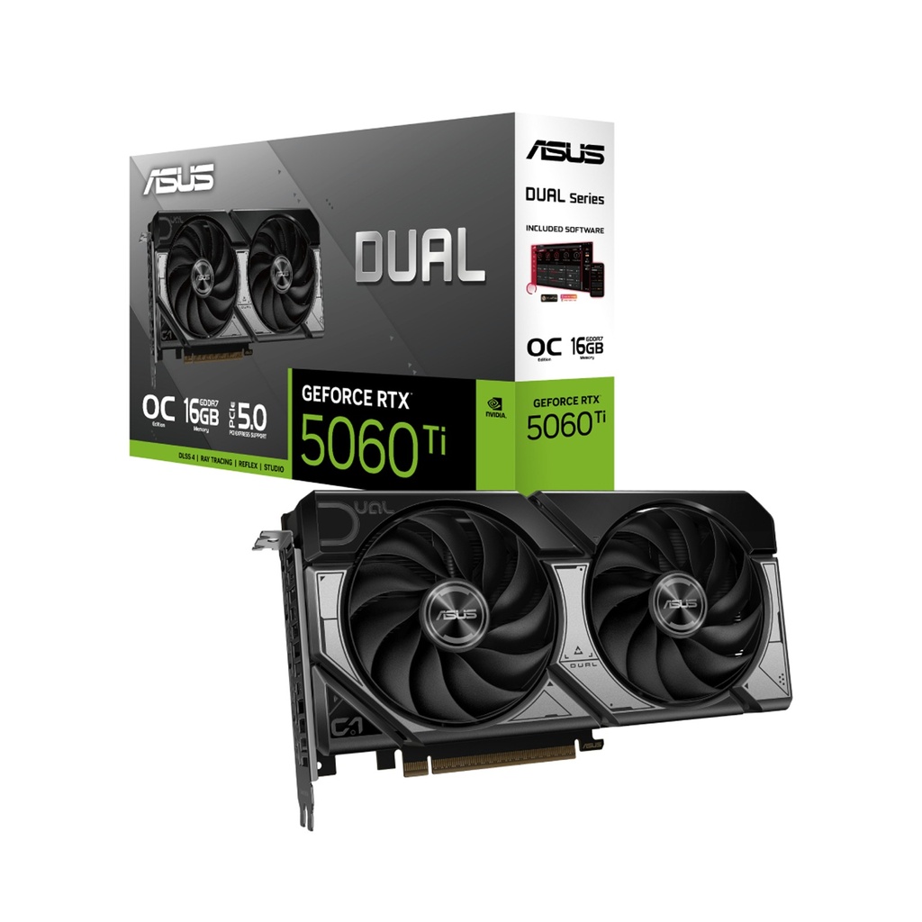 [90YV0MH0-M0NA00] ASUS Dual GeForce RTX 5060 Ti OC Edition 16GB PCIe 5.0 GDDR7 Graphic Card