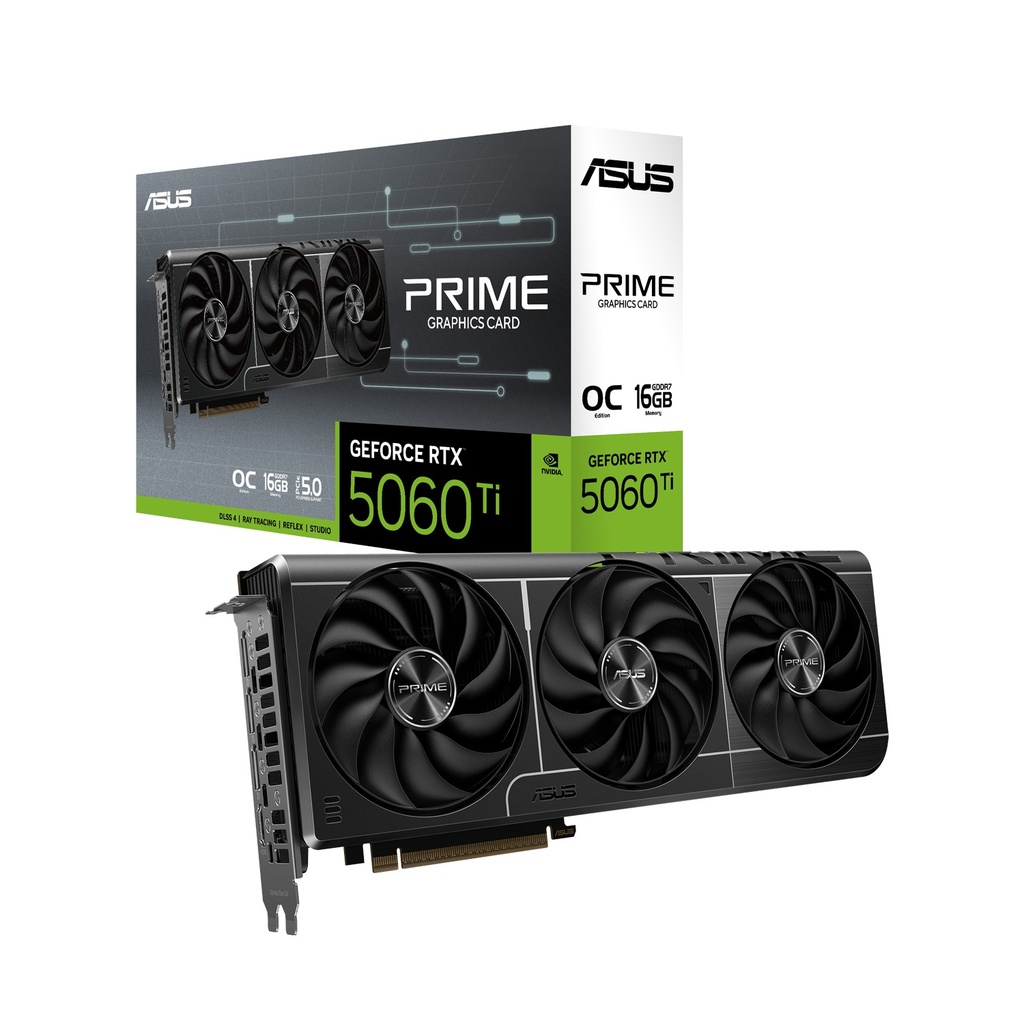 [90YV0MH2-M0NA00] ASUS Prime GeForce RTX 5060Ti 16GB GDDR7 OC Edition PCIe 5.0 Graphic Card
