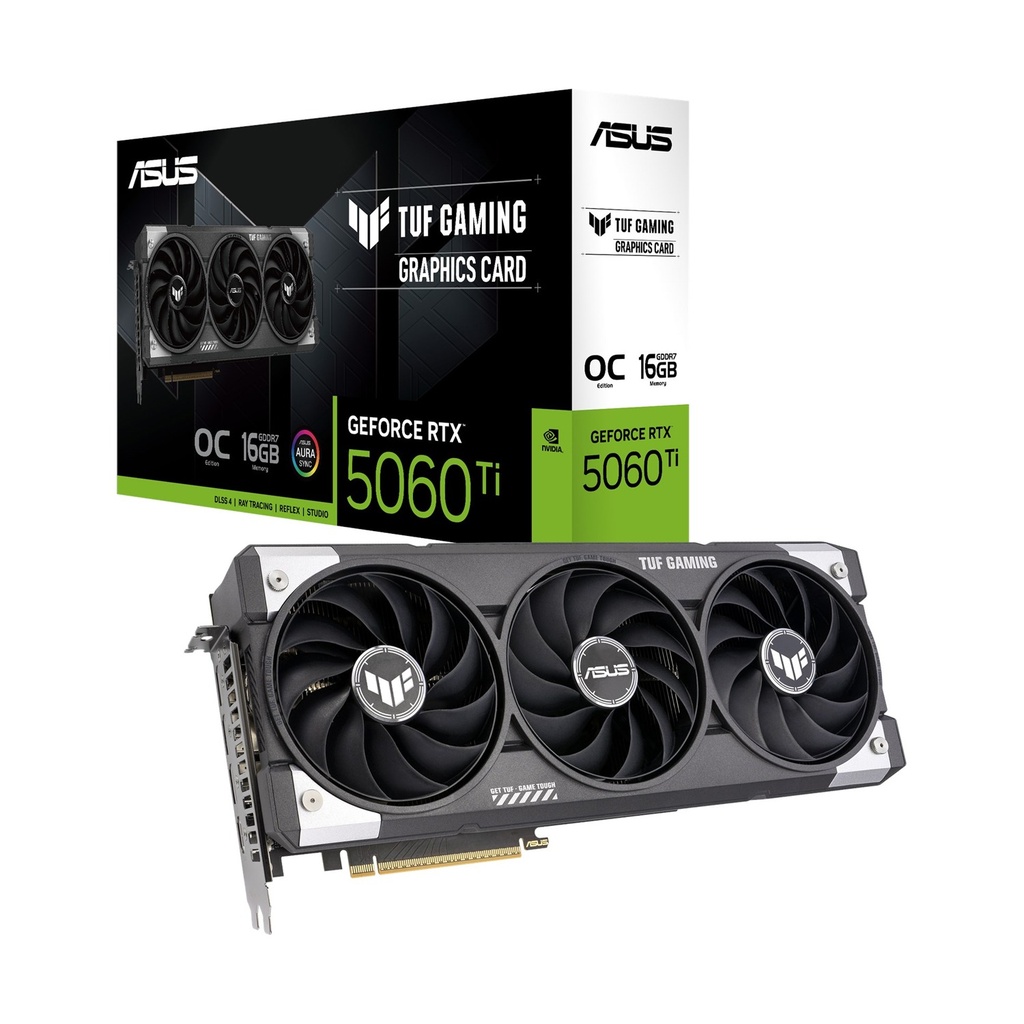[90YV0MG0-M0NA00] ASUS TUF Gaming GeForce RTX™ 5060Ti 16GB GDDR7 OC Edition Graphic Card