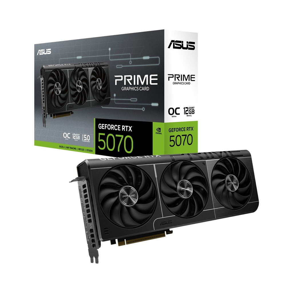 [90YV0M10-M0NA00] ASUS Prime GeForce RTX 5070 12GB GDDR7 OC Edition PCIe 5.0 Graphic Card