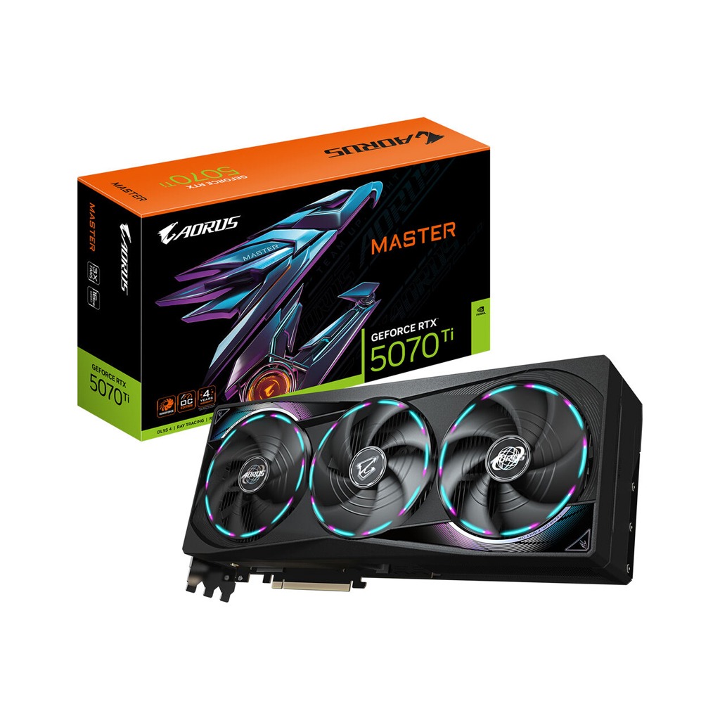 [GV-N507TAORUS] Gigabyte Aorus Master GeForce RTX 5070Ti 16GB OC Edition GDDR7 Graphics Card