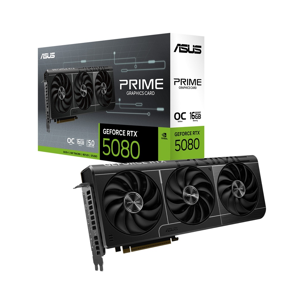 [90YV0LX0-M0NA00] ASUS Prime GeForce RTX 5080 16GB GDDR7 OC Edition PCIe 5.0 Graphic Card
