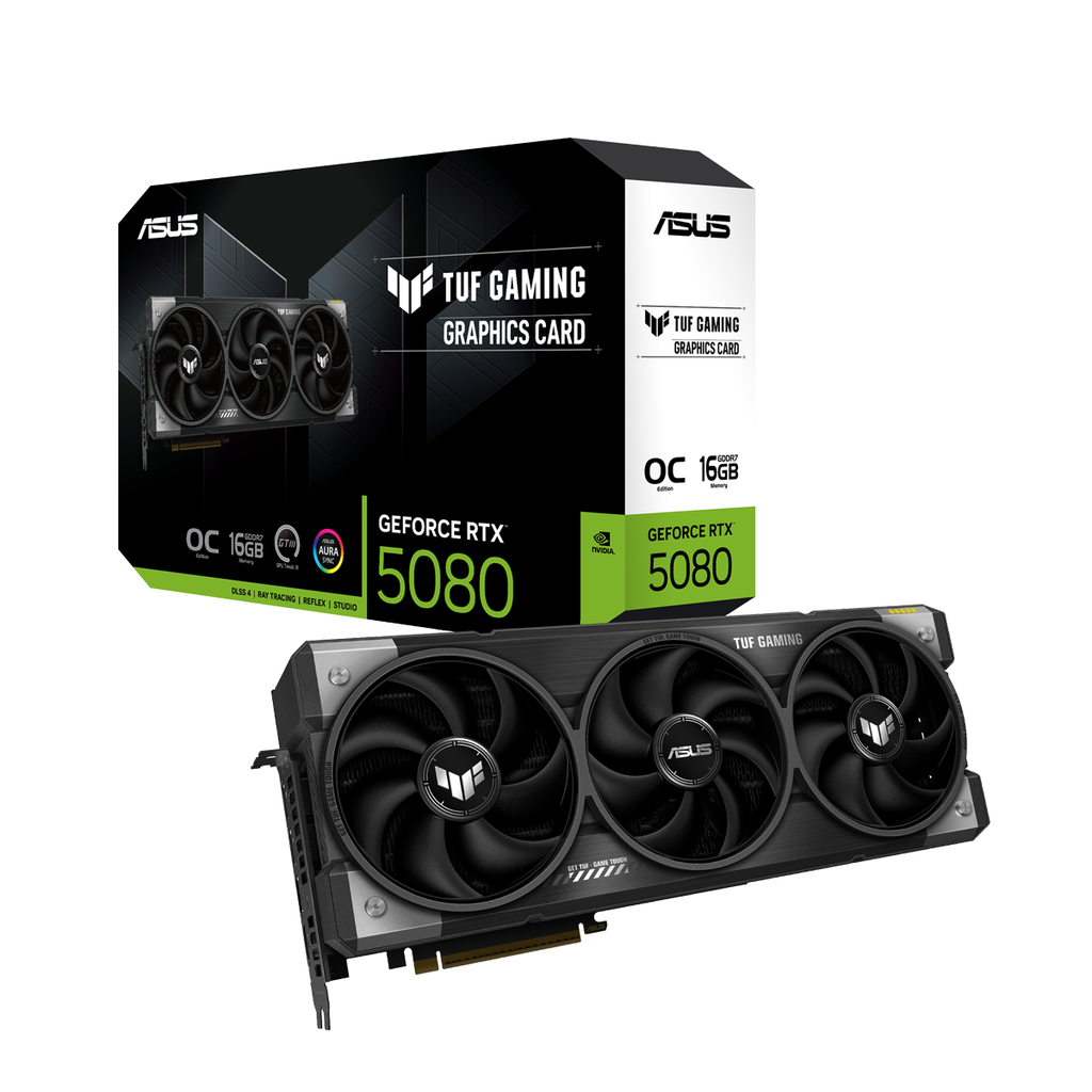 [90YV0M30-M0NA00] ASUS TUF Gaming GeForce RTX™ 5080 16GB GDDR7 OC Edition Graphic Card
