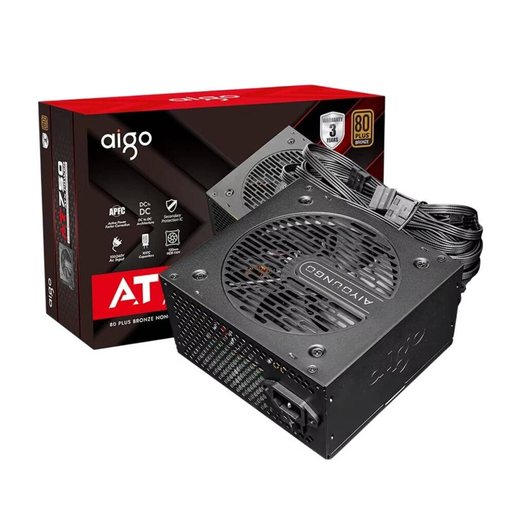 [AT750-B] Aigo AT750 80 Plus Bronze Non Modular 750W Power Supply