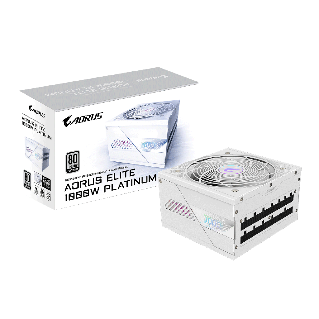 [GP-AE1000PM] Gigabyte Aorus Elite AE1000PM PG5 ICE 80+ Platinum Fully Modular ATX 3.1 & PCIe 5.1 1000W Power Supply